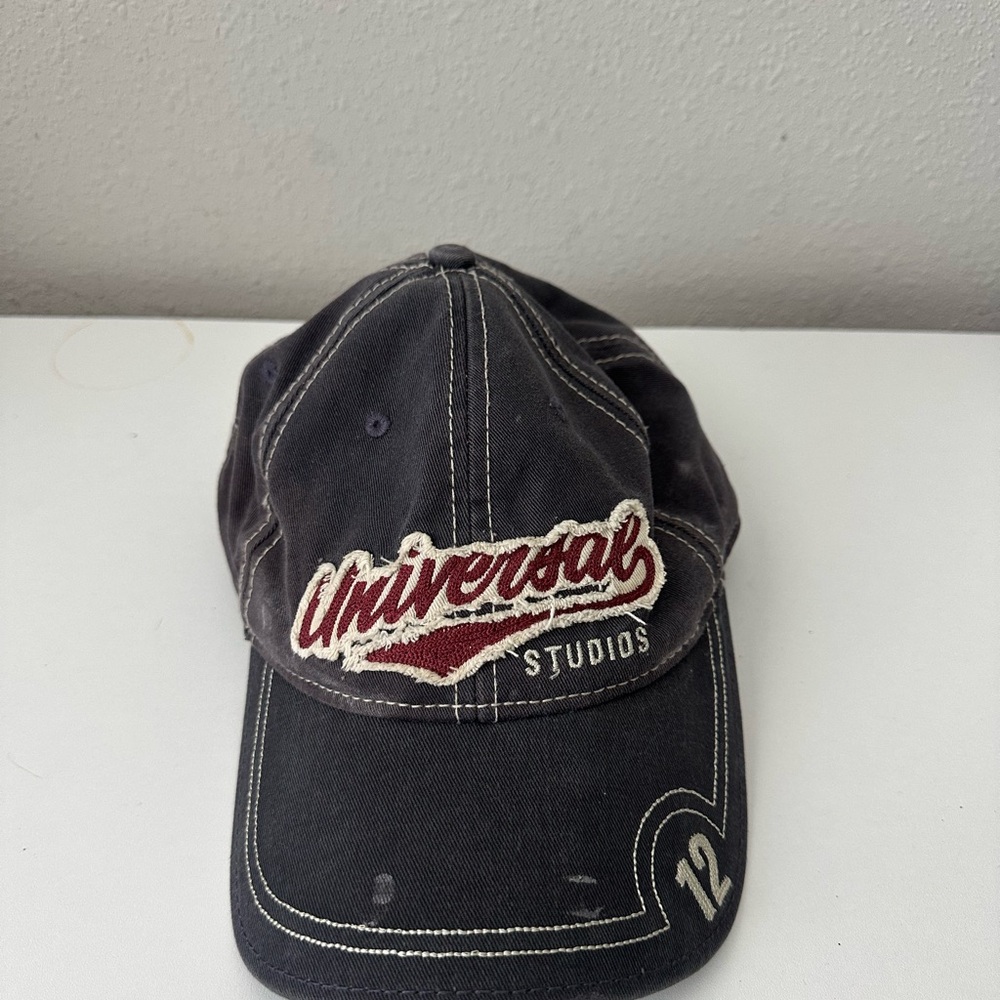 Vintage 2000s Universal Studios washed Black hat
